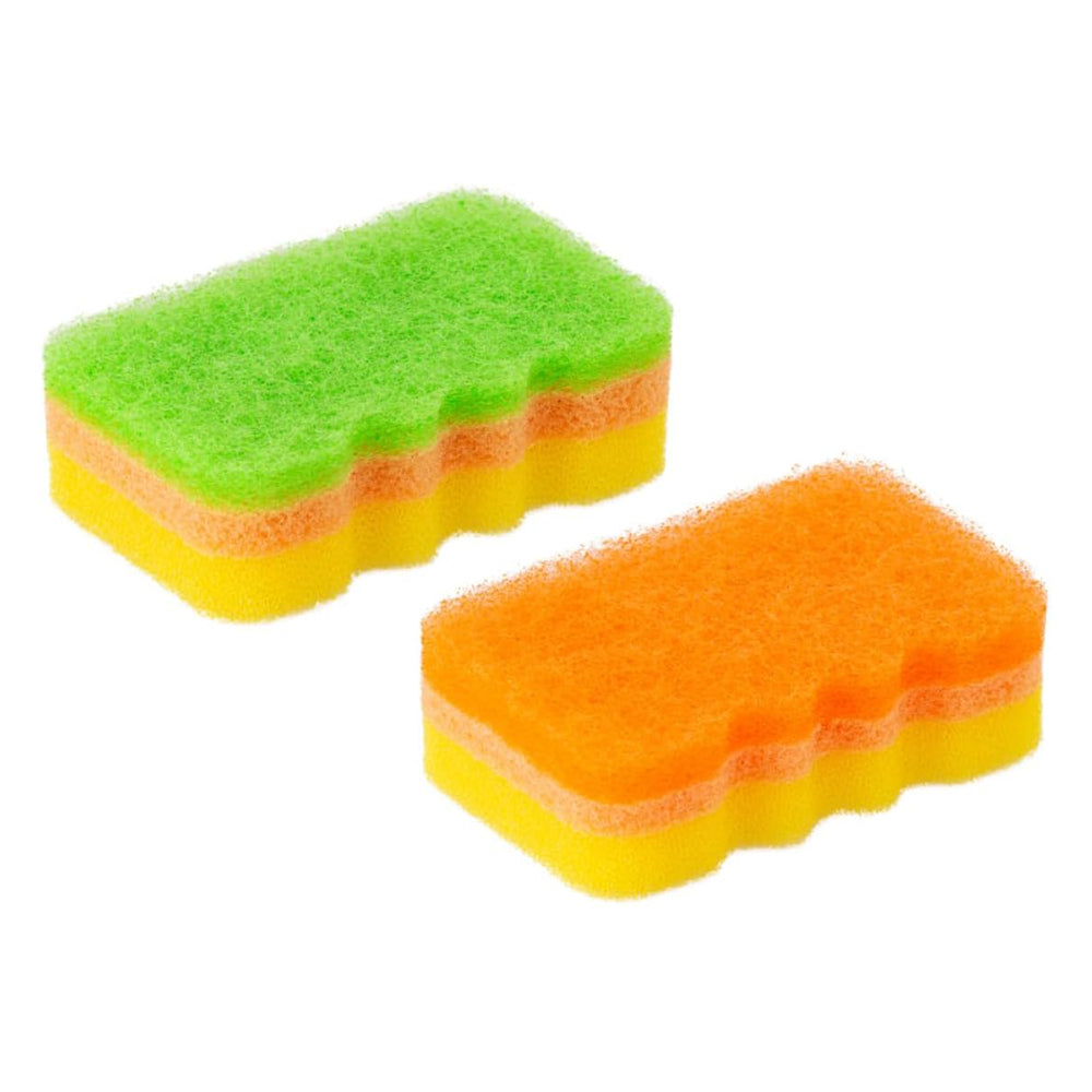 Japanese Antibacterial Ultra-Foam Dish Sponge Duo