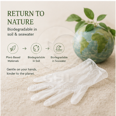 Japan ST Biodegradable Ultra-thin Gloves 14pcs Environmentally friendly Fertilizable Naturally degradable Biodegradable