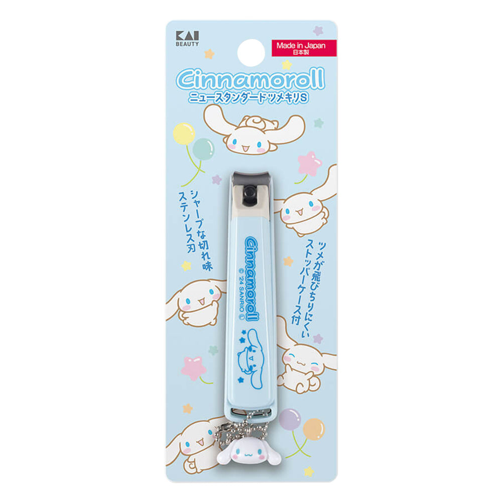 Sanrio Character Nail Clippers | Made in Japan | Cinnamoroll Kuromi My Melody | Sharp + Anti-Chip Cover + Cute Charm