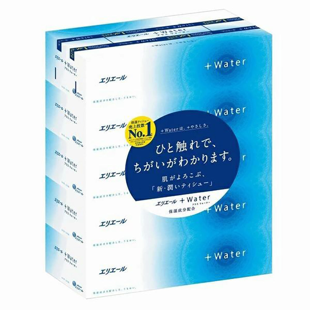 Elleair +Water Moisturizing Facial Tissues