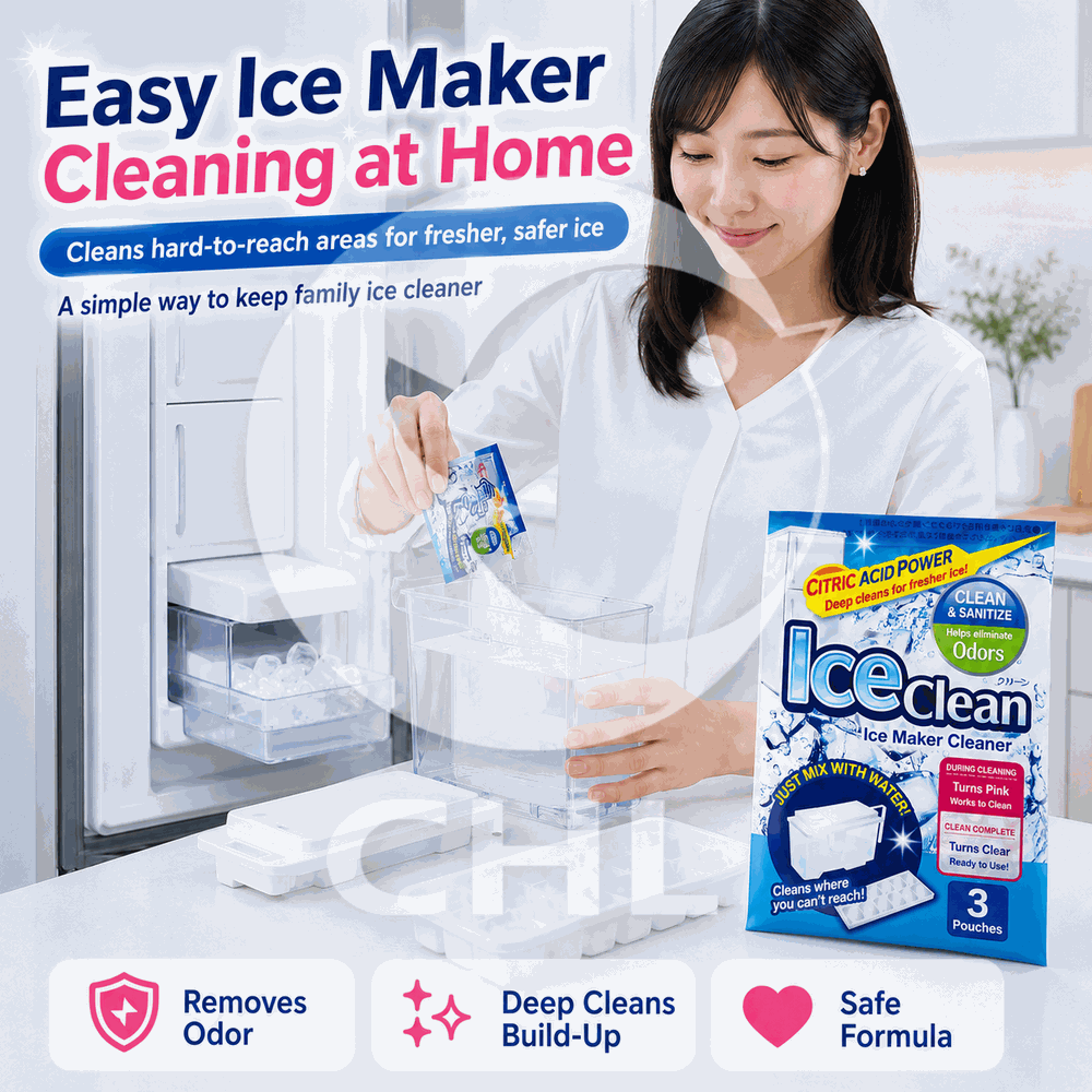 Ice Clean Automatic Ice Maker Cleaner 3 Times Made in Japan Citric Acid Cleaning Disinfectant Cleaner Cleaning Care Cleaning Supplies