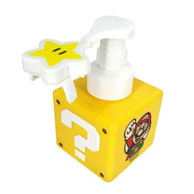 Japanese Super Mario hand wash bottle shower gel bottle packing tank bath supplies question mark brick invincible star foaming bottle mousse
