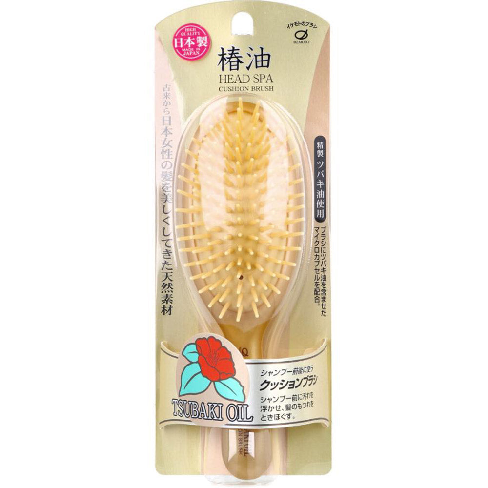 IKEMOTO Camellia Oil Cushion Hair Brush – Made in Japan