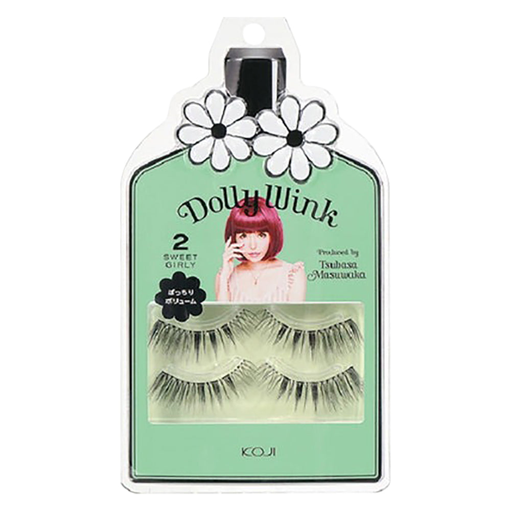 Dolly Wink Japanese False Eyelashes | 5 Styles Natural Volume, Light Brown, Invisible Band for Asian Eyes