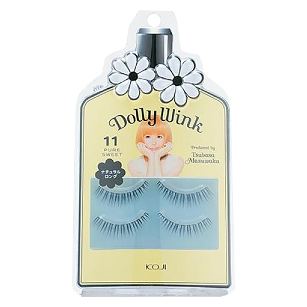 Dolly Wink Japanese False Eyelashes | 5 Styles Natural Volume, Light Brown, Invisible Band for Asian Eyes