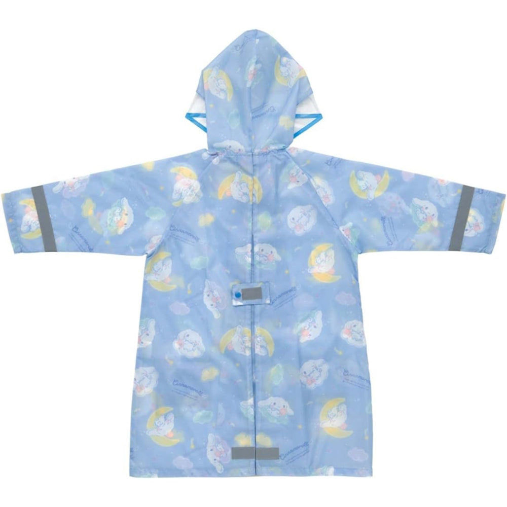 Skater Cinnamoroll Starry Sky Kid's Raincoat with Safety Features