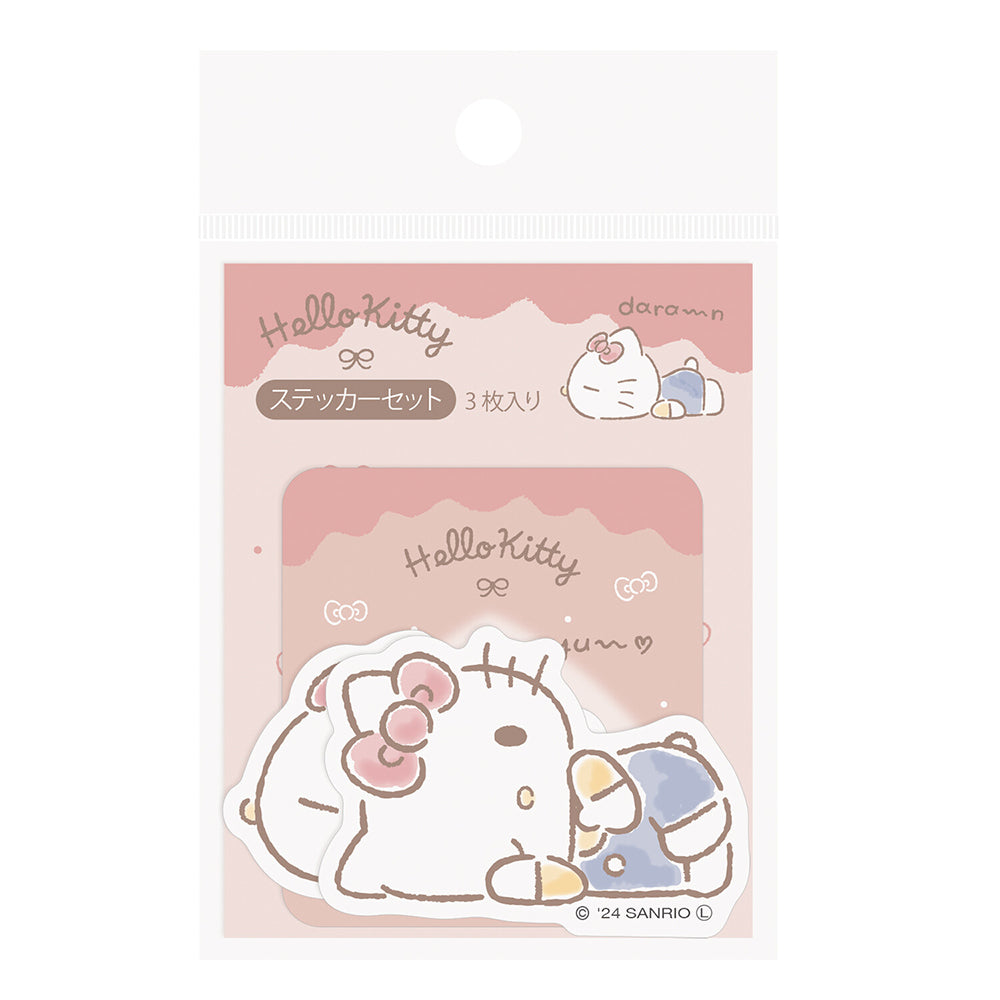 Sanrio 2024 Limited Sticker Set Dararin Life Decorative Stickers Cute New Life Series Kuromi, etc.