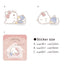 Sanrio 2024 Limited Sticker Set Dararin Life Decorative Stickers Cute New Life Series Kuromi, etc.