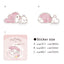 Sanrio 2024 Limited Sticker Set Dararin Life Decorative Stickers Cute New Life Series Kuromi, etc.