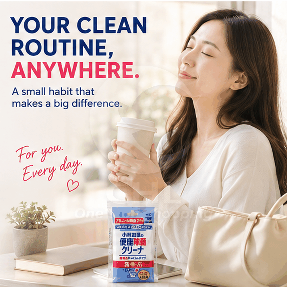 Kobayashi Hygienic Heated Toilet Seat Cleaner - 50 Pack
