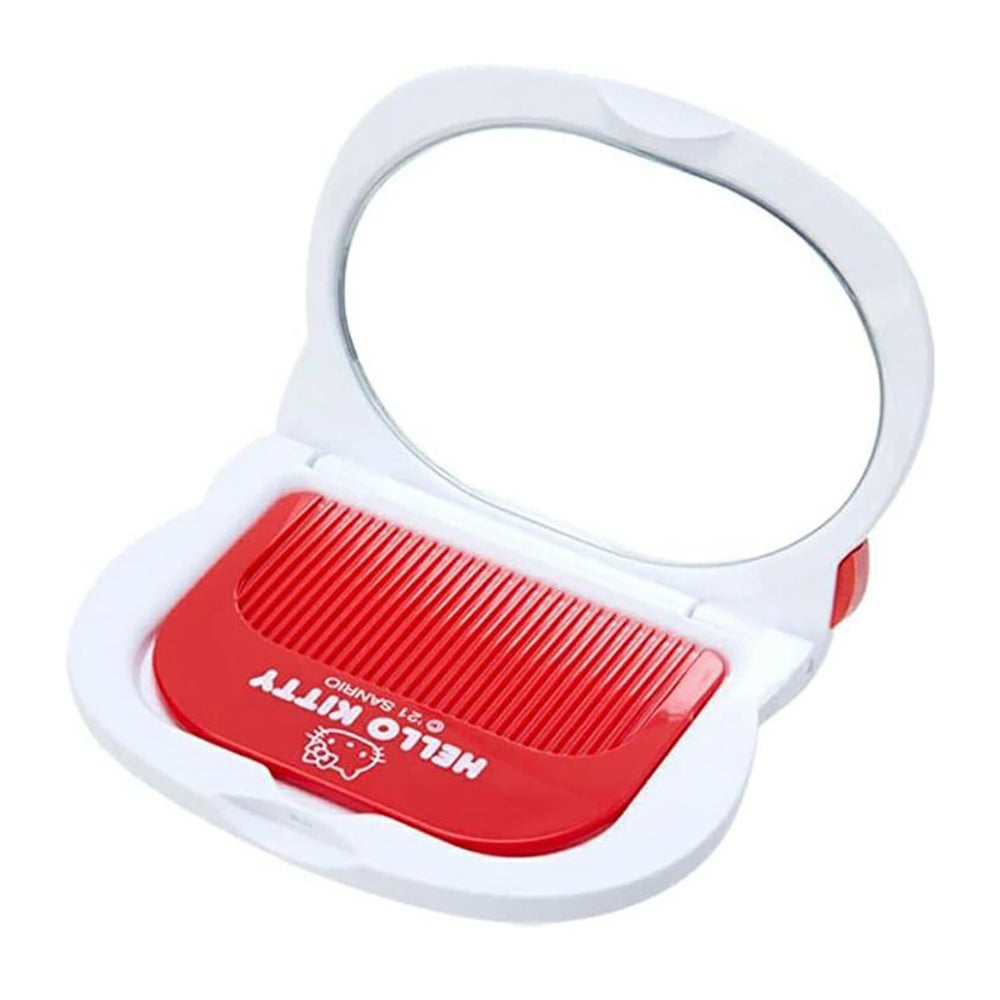 Sanrio Comb and Mirror Set – Hello Kitty, Kuromi & More | 5 Cute Characters | Compact & Portable Grooming Kit