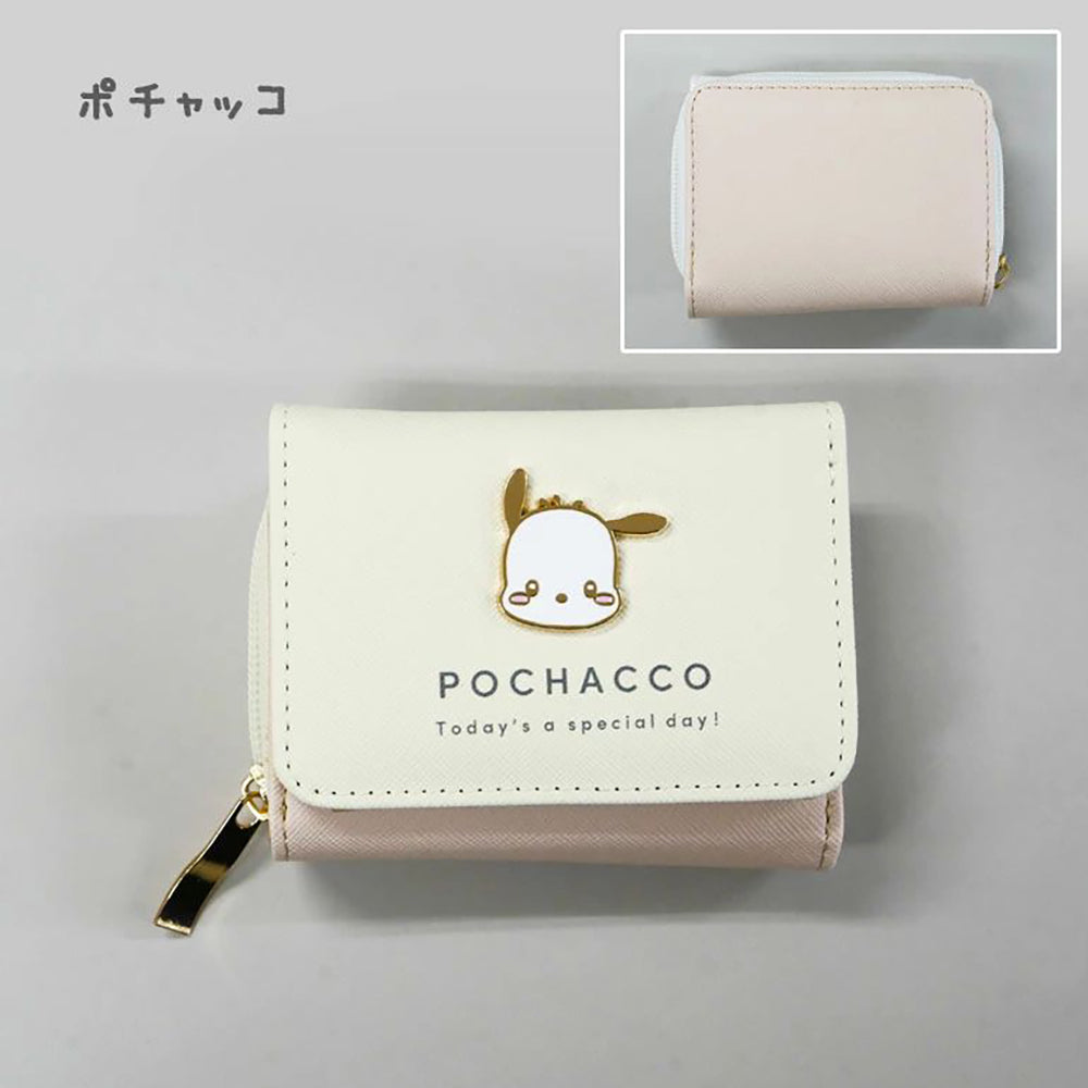 Sanrio Sumikko Gurashi short wallet coin round zipper short wallet exquisite metal pattern wallet cute wallet mini wallet