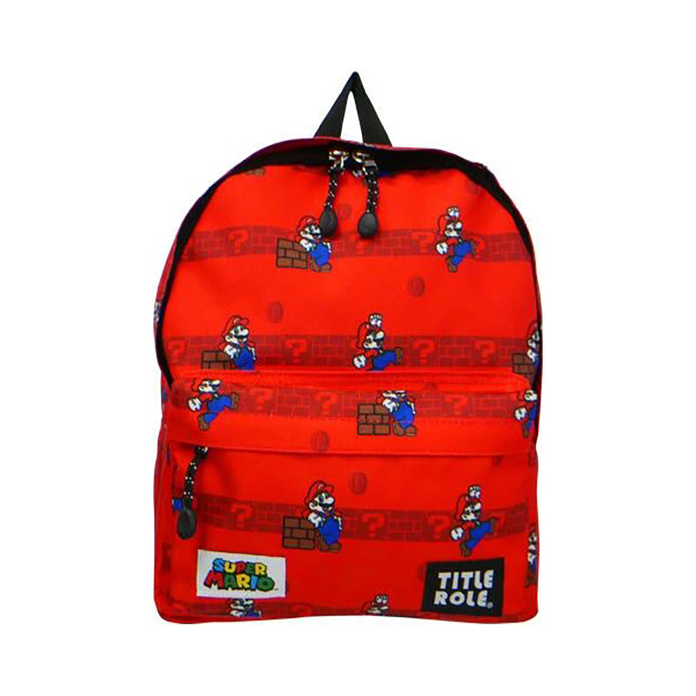 Mario Kids' Large-Capacity Water-Repellent School Backpack