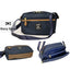 Anello Grande Waterproof Shoulder Bag with Built-in Wallet