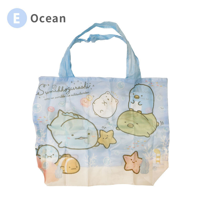 Sumikko Gurashi Corner Creature Shopping Bag Picnic Ice Cream Doll Garden Ocean Eco-Friendly Tote Bag Storage Tote Bag
