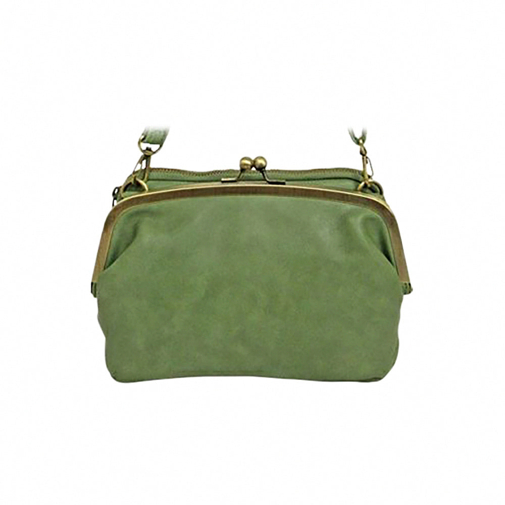 Chic Parisian Multifunctional Leather Crossbody Bag