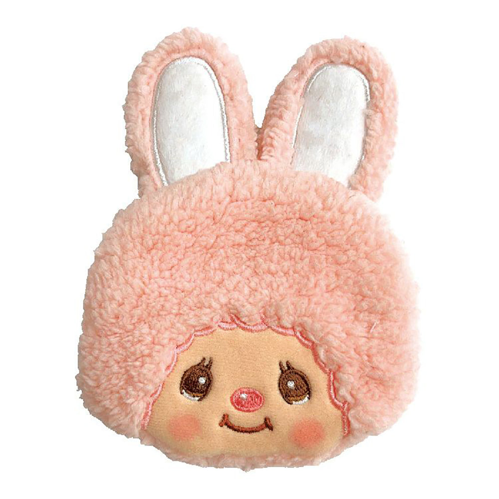 Monchhichi backpack, super soft to the touch, plush texture, character shape, fluffy, cute, light and easy to store, the best choice for gifts