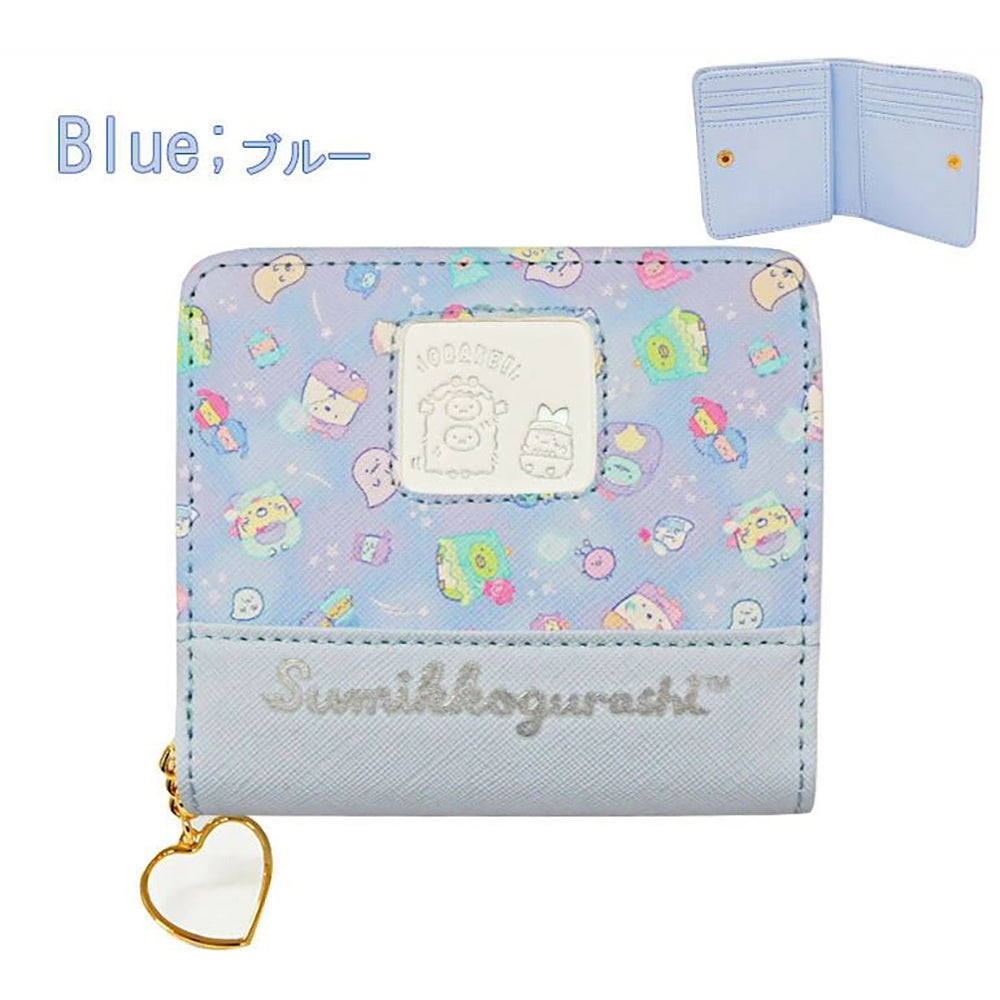 Sanrio Sumikko Gurashi short wallet coin round zipper short wallet exquisite metal pattern wallet cute wallet mini wallet