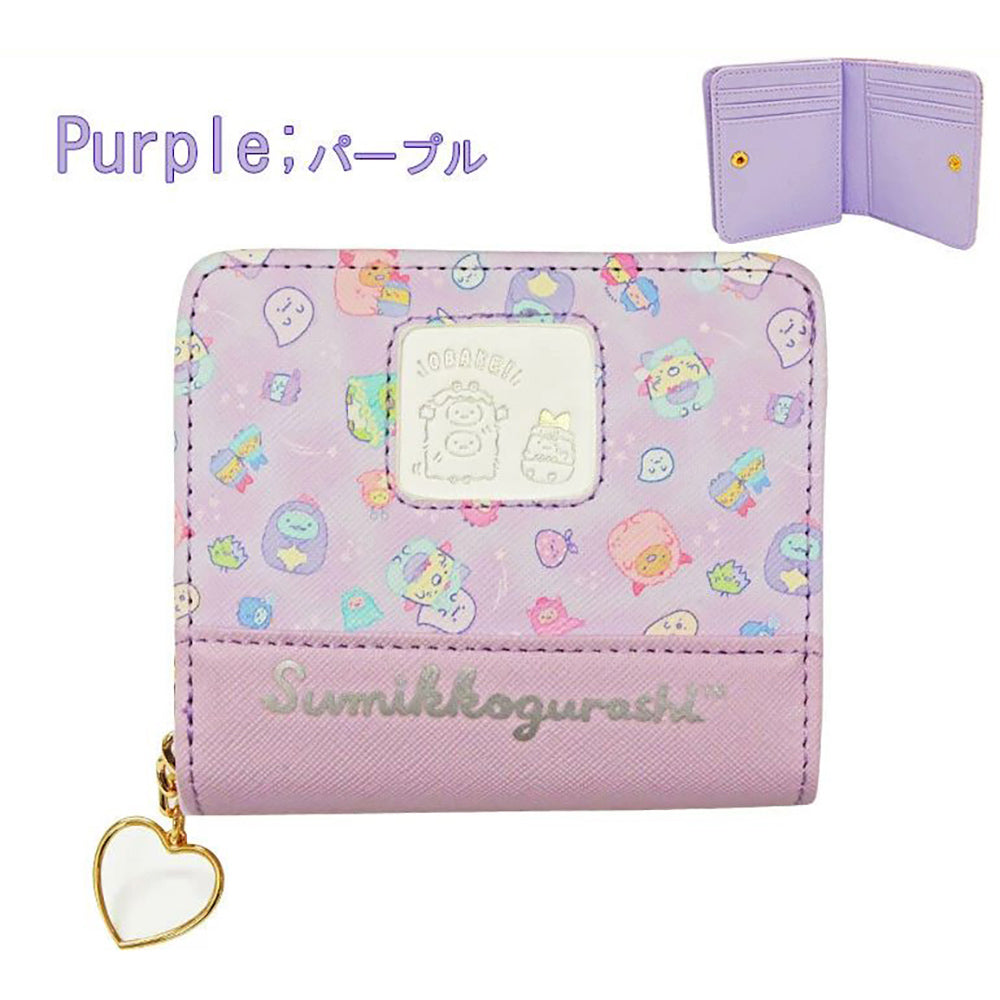 Sanrio Sumikko Gurashi short wallet coin round zipper short wallet exquisite metal pattern wallet cute wallet mini wallet