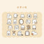 Momo Little Bear Please Be Happy Series Sticker Pack Illustration White Bear Daily Party Shopping and Camping Handbook Material DIY Decoration