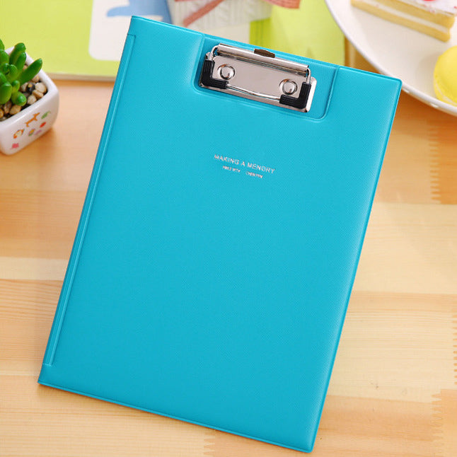 Folder Archive Document Label Candy Color A5 A4 Backing Holder Metal Storage Student Office School Stationery NP-070042 NP-070043 - CHL-STORE 