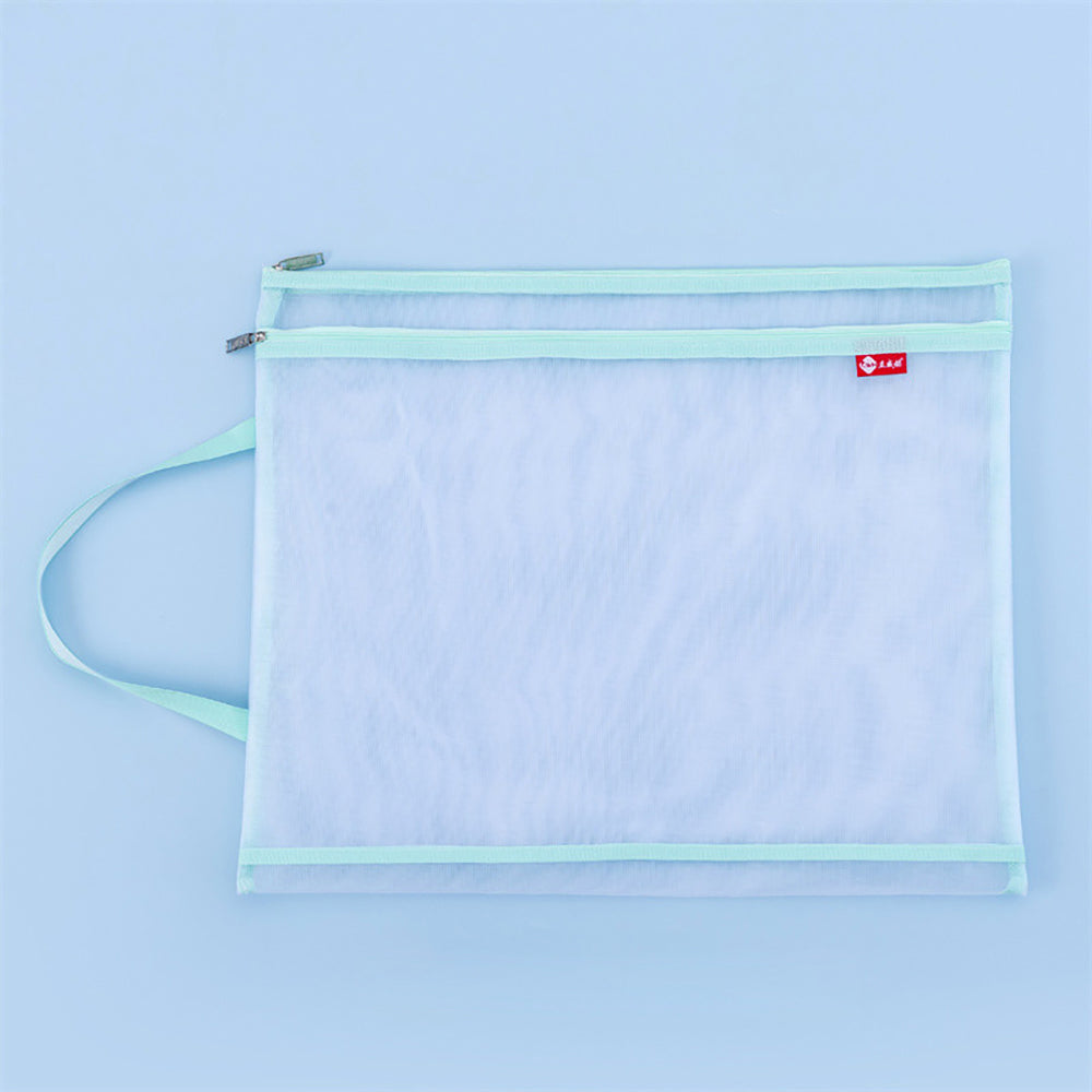 A3 ArtGuard: Double-Layer Transparent Mesh Document Bag