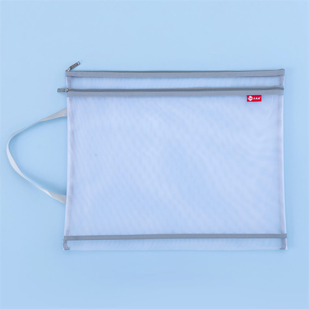 A3 ArtGuard: Double-Layer Transparent Mesh Document Bag