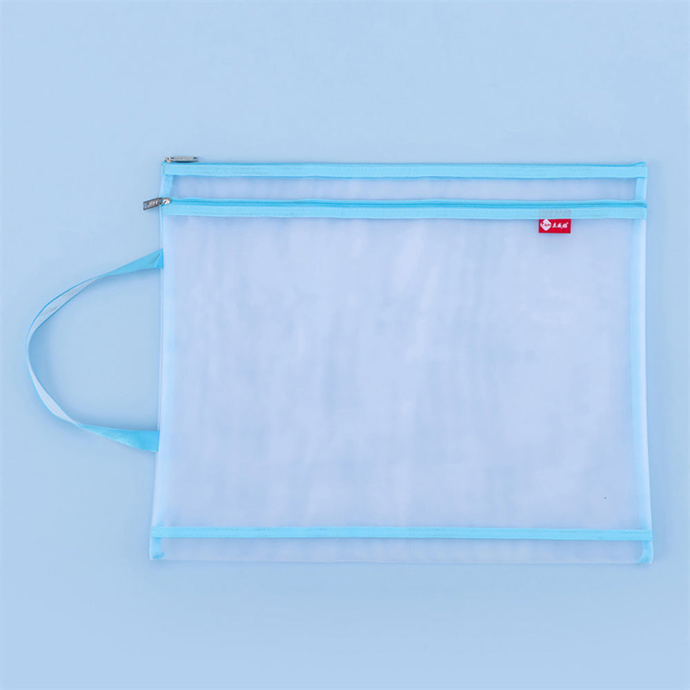 A3 ArtGuard: Double-Layer Transparent Mesh Document Bag