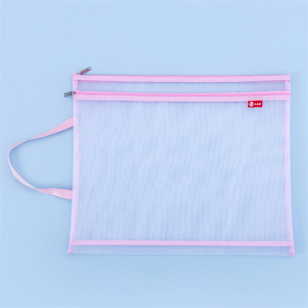 A3 ArtGuard: Double-Layer Transparent Mesh Document Bag