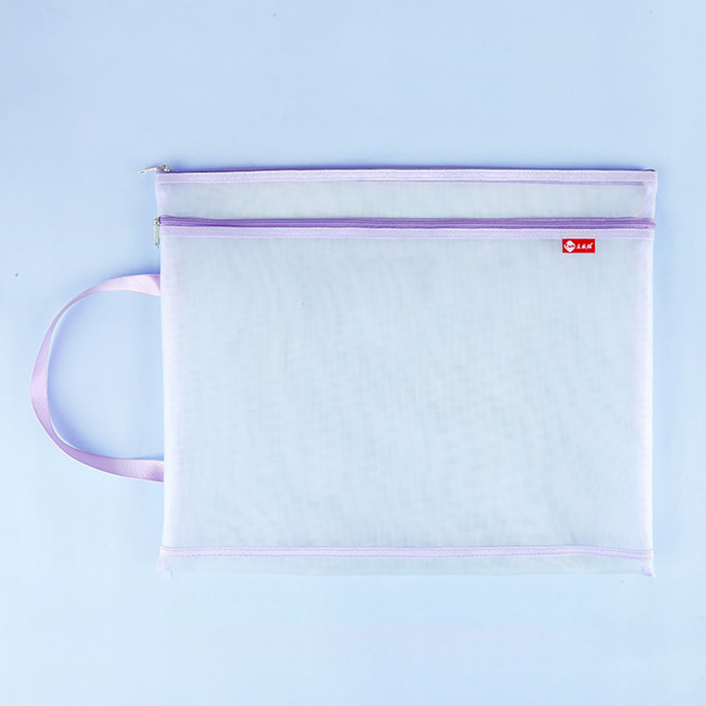 A3 ArtGuard: Double-Layer Transparent Mesh Document Bag