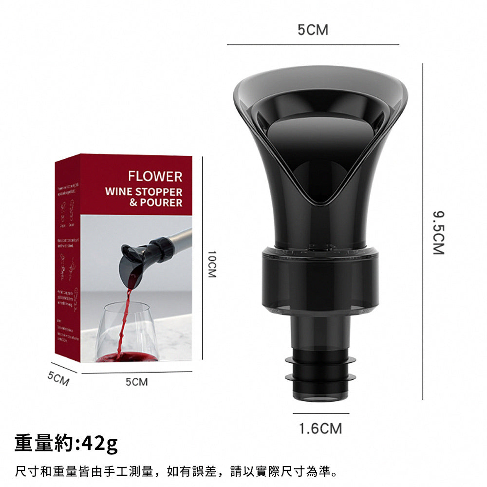 2-in-1 Wine Pourer & Stopper for Perfect Aroma