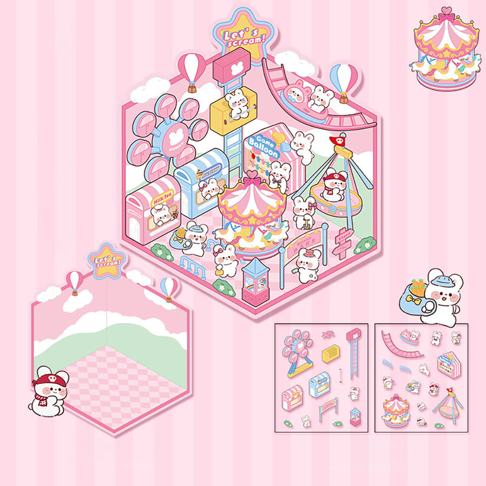 DIY Miniature World 3D Stickers: Create & Recreate Your Scene