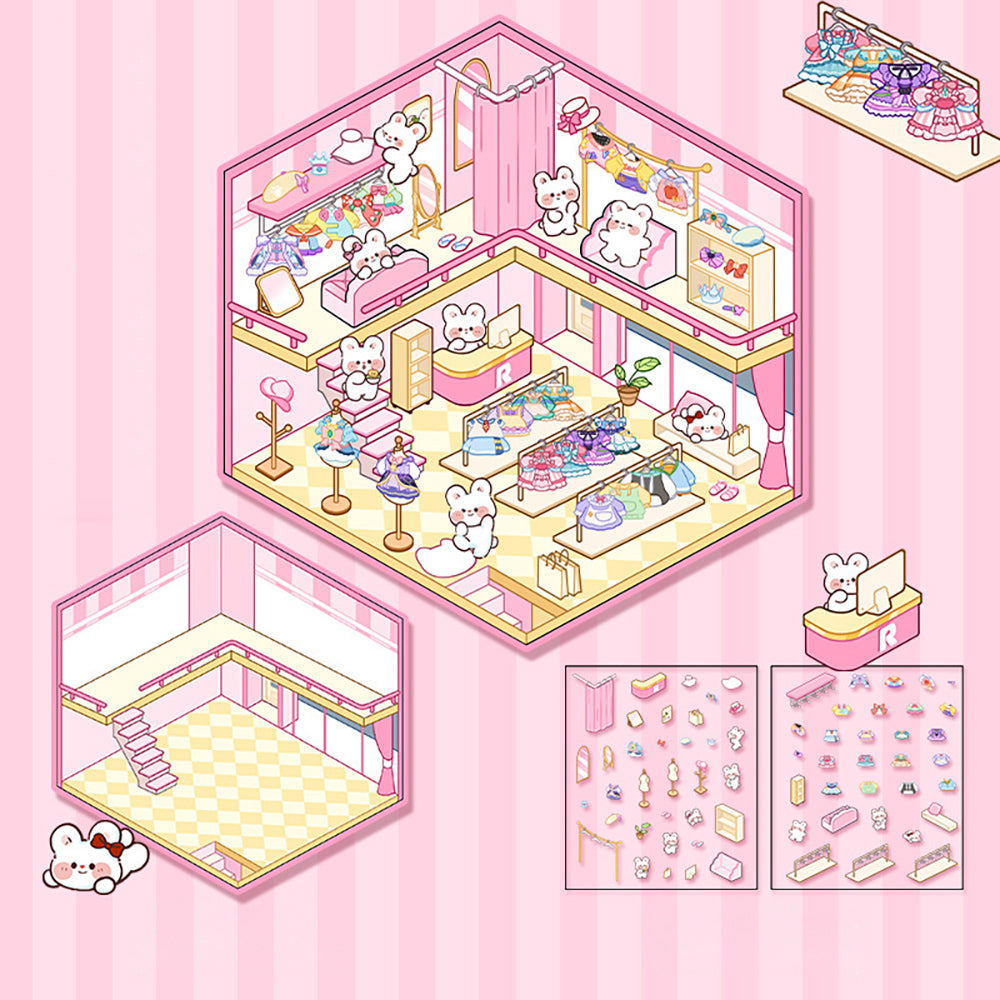 DIY Miniature World 3D Stickers: Create & Recreate Your Scene