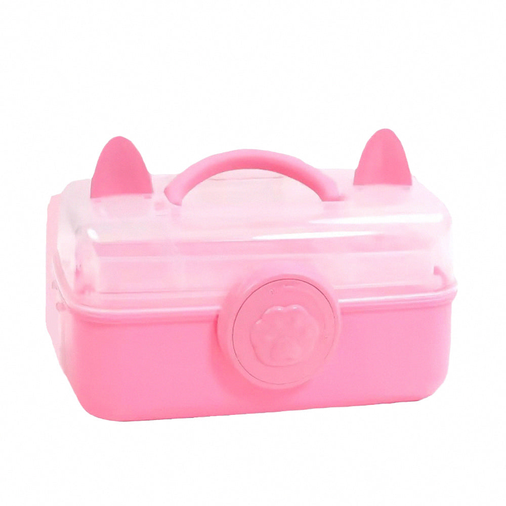 Three-layer storage box tool box cat shape thick material durable multi-function
