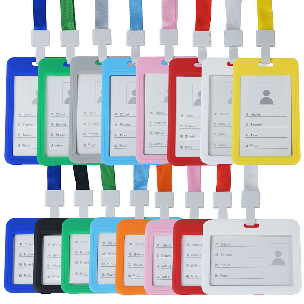 Chic Multifunctional Card Holder with Lanyard - 20 Styles, 10 Colors