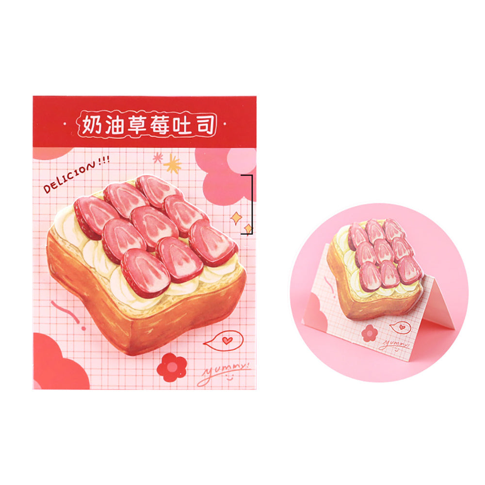 Korea Cute Animal & Dessert Sticky Notes Stand Sticky Notes Message Memo