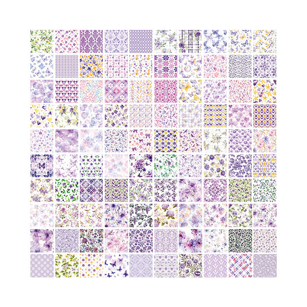 Notebook material paper Retro background decoration Floral style Landscape Soft and beautiful