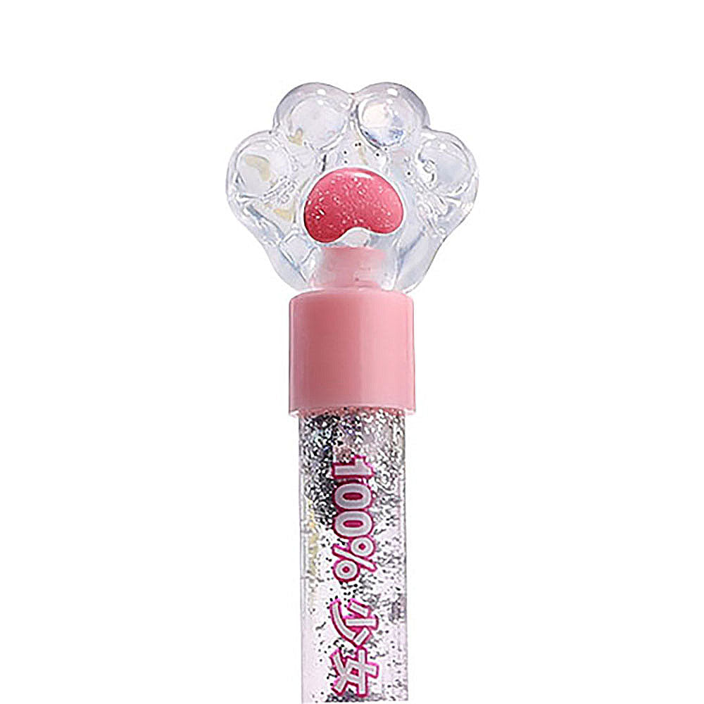 Glitter Cat Paw Light-Up Gel Pen (0.5 mm, Refillable)