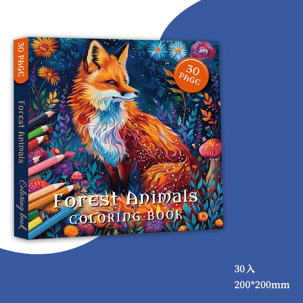 Forest Animals & Garden Fairy Coloring Book – 30 Exquisite Designs for Stress Relief & Creative Joy