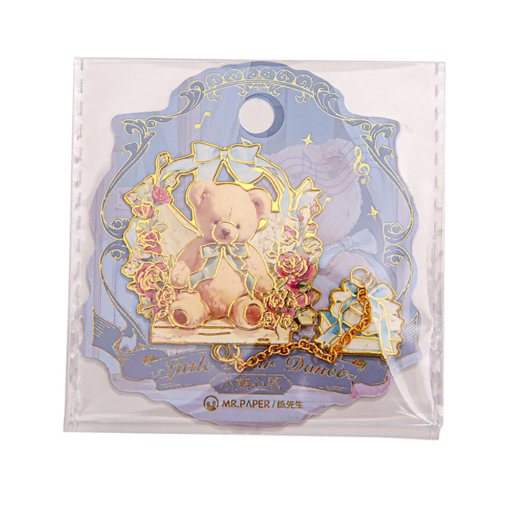 Mr. Paper Metal Bookmarks | Bear Dance Series