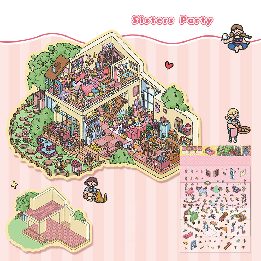 DIY Miniature World 3D Stickers: Create & Recreate Your Scene