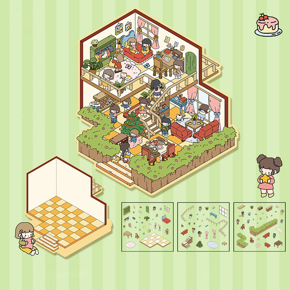 DIY Miniature World 3D Stickers: Create & Recreate Your Scene