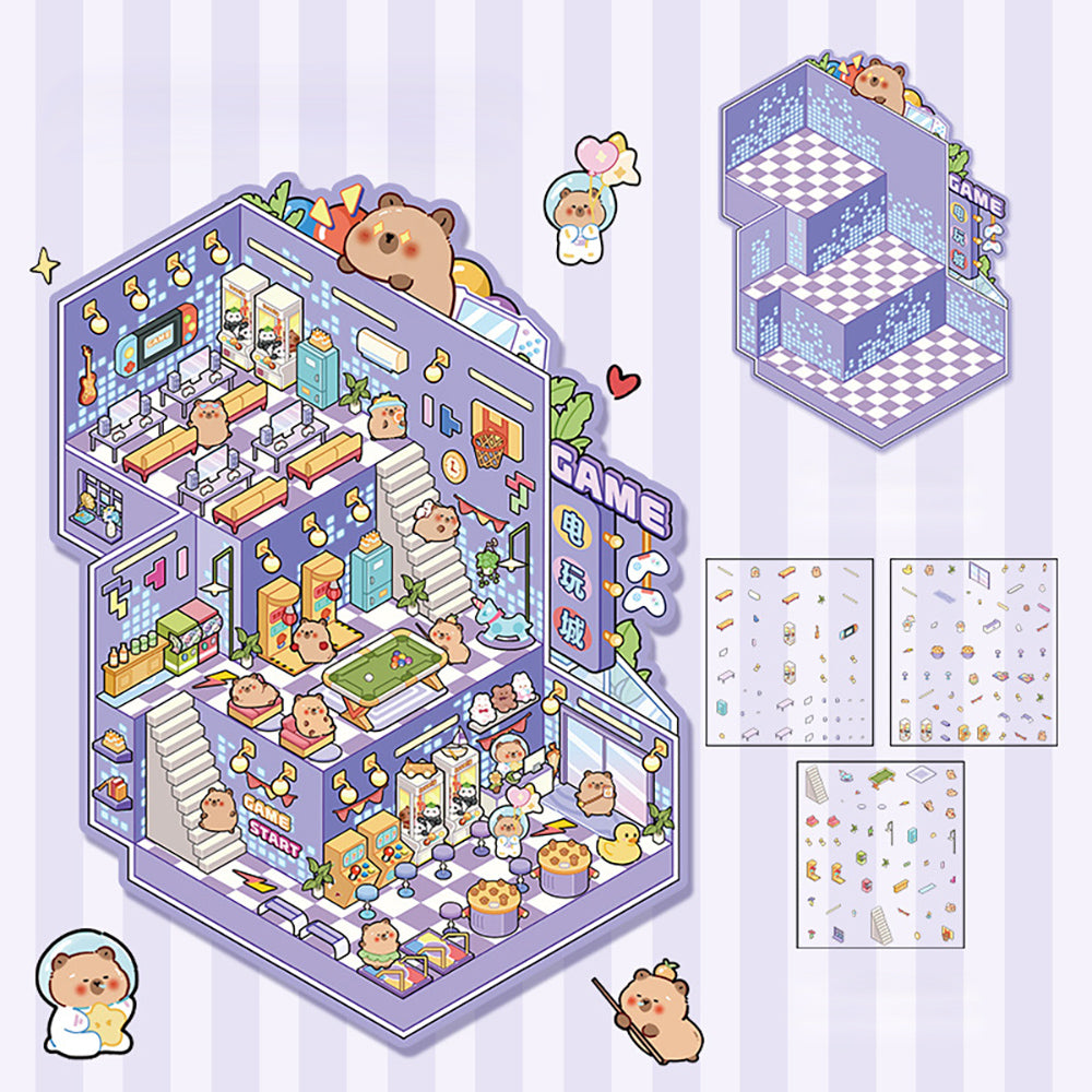 DIY Miniature World 3D Stickers: Create & Recreate Your Scene