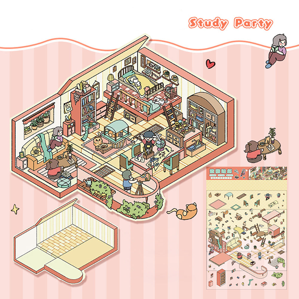 DIY Miniature World 3D Stickers: Create & Recreate Your Scene