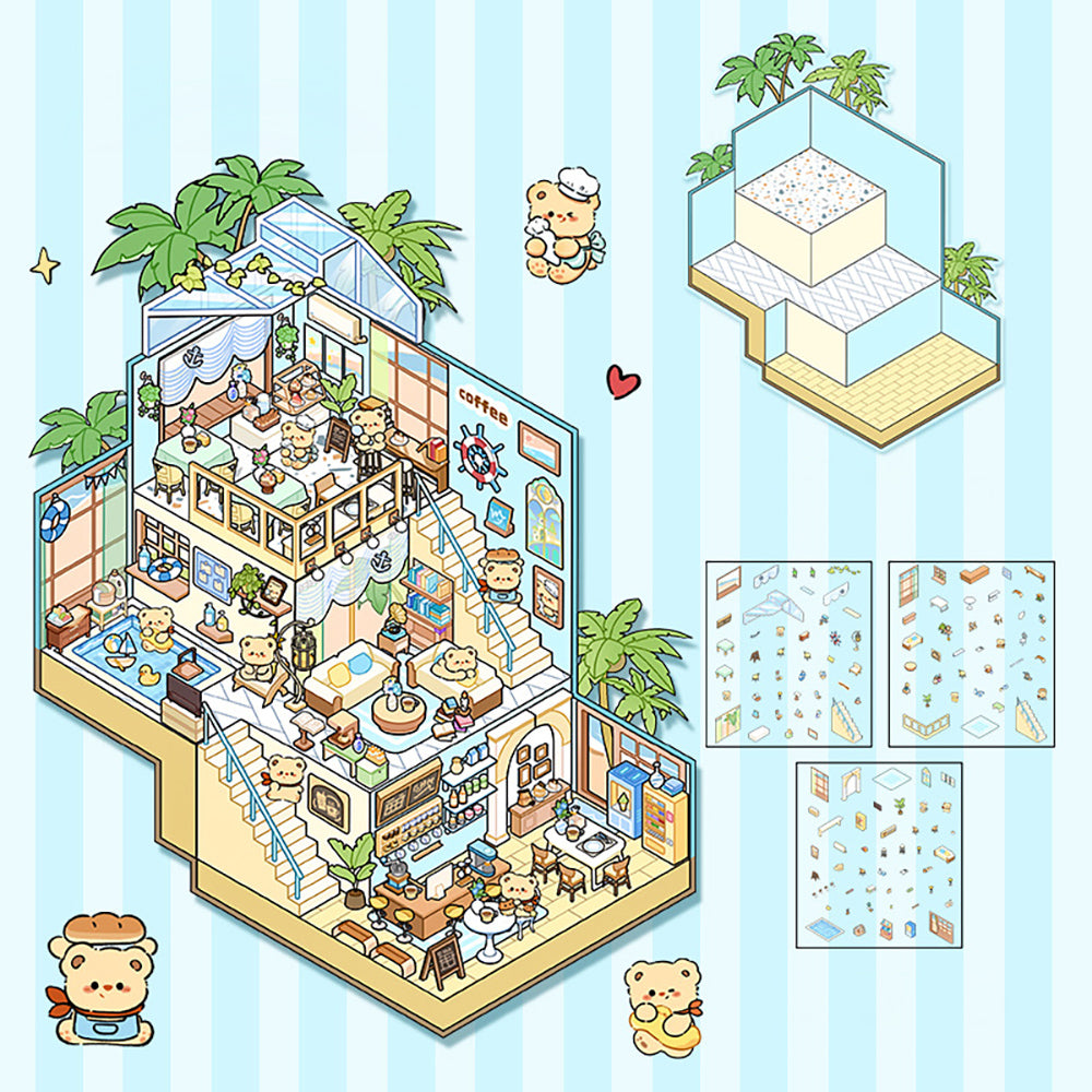 DIY Miniature World 3D Stickers: Create & Recreate Your Scene