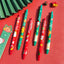 Festive Christmas Gel Pens - Perfect for Parties & Gifts, 0.5mm Tip