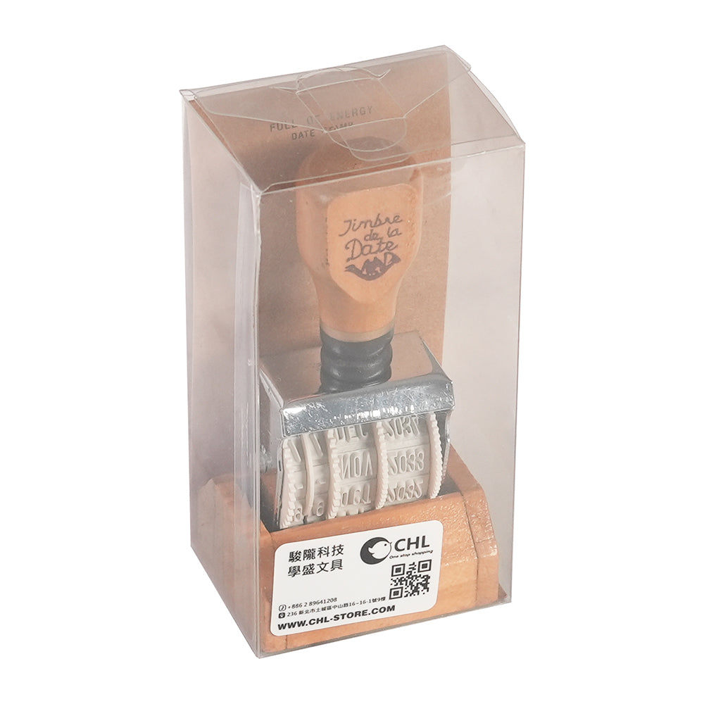 Retro Roller Date Stamp: Stylish & Durable Office Essential