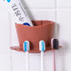 Perforated toothbrush seat storage rack, simple and practical, easy to use, can be hung, bathroom, home, toothbrush, life fun