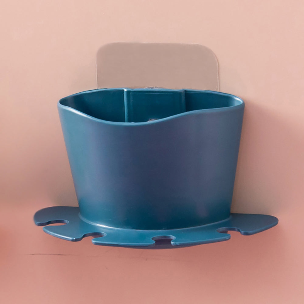 Perforated toothbrush seat storage rack, simple and practical, easy to use, can be hung, bathroom, home, toothbrush, life fun