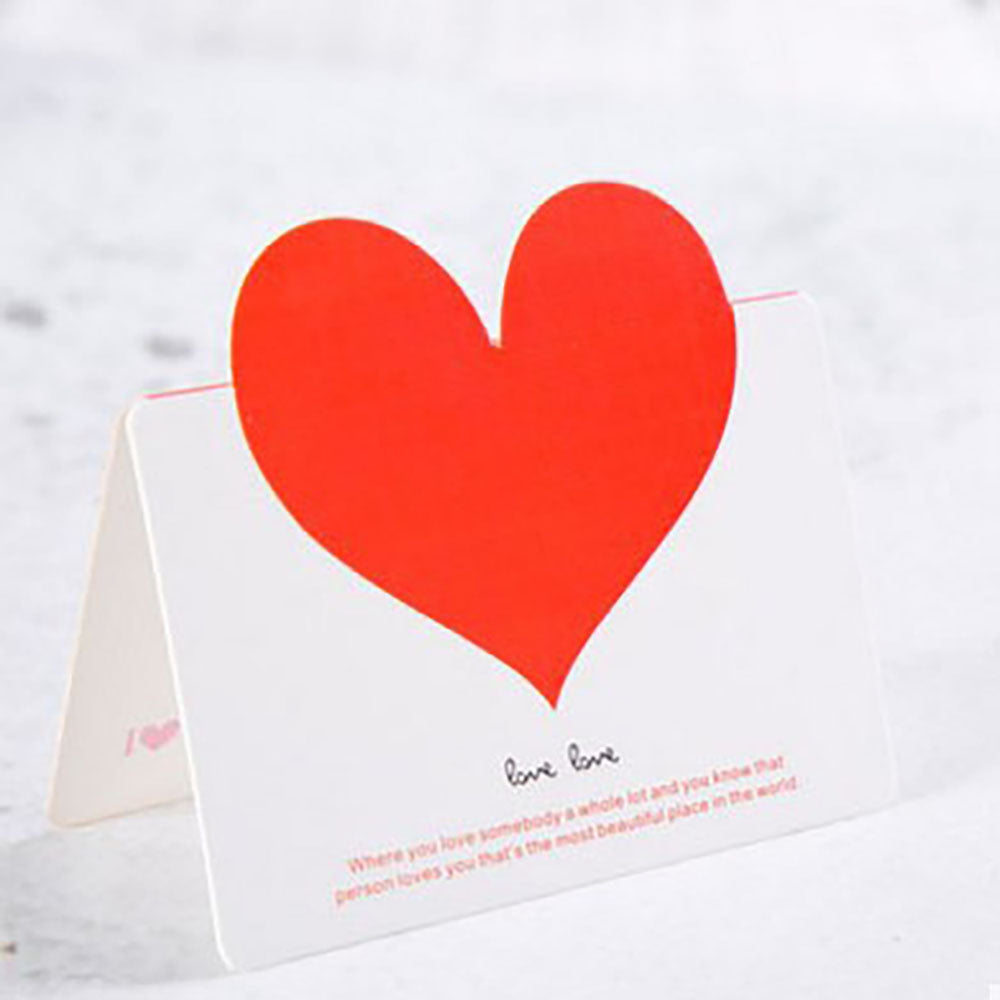 Love greeting card DIY Korean creative blessing hollow small card creative greeting card gift giving